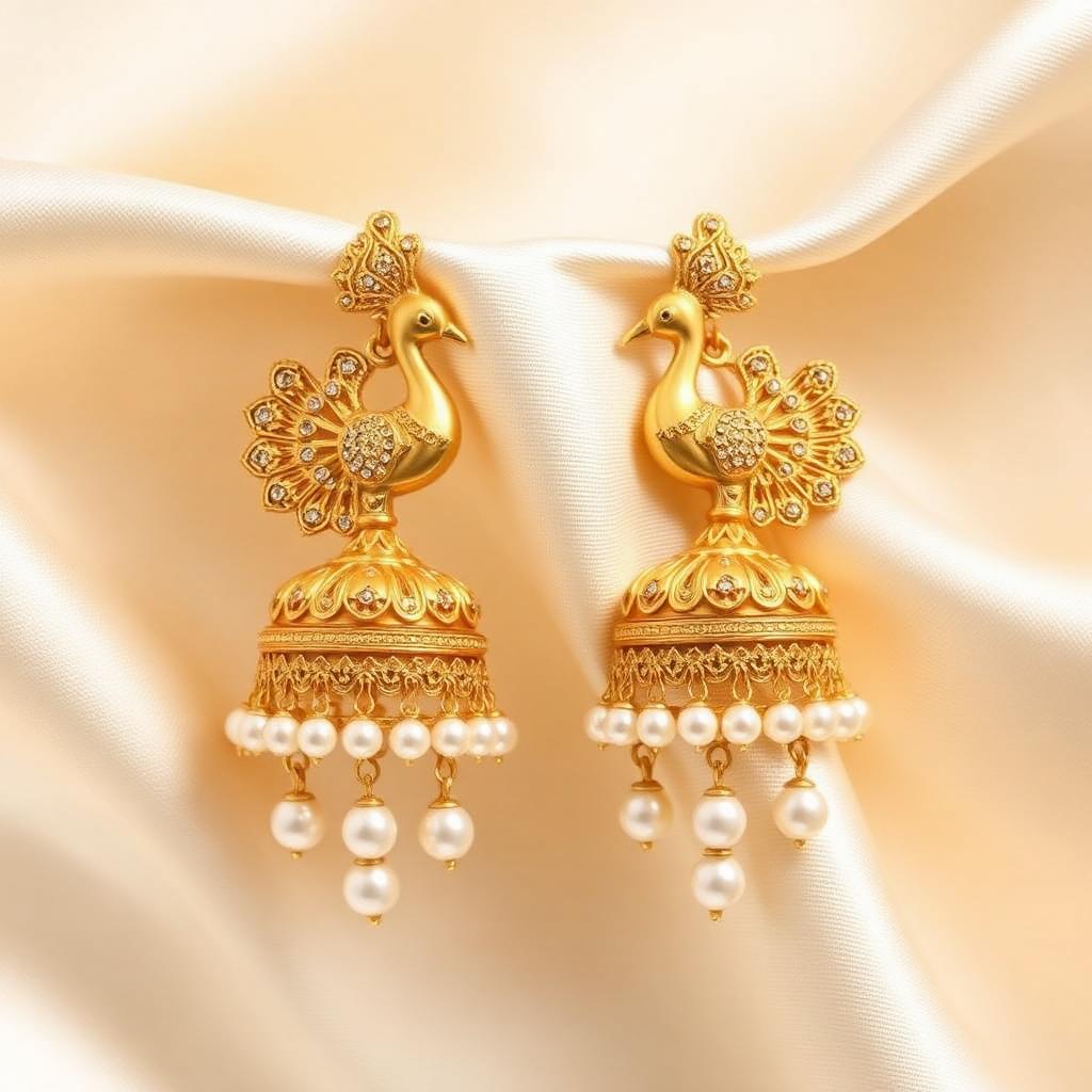 Peacock Jhumkas